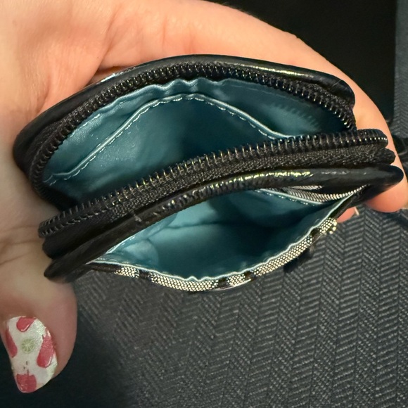 Coach Signature Black and Gray Small Vertical Wristlet - Picture 6 of 6